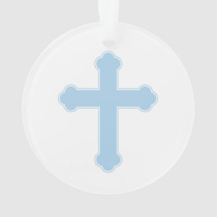 Croix bleue élégante