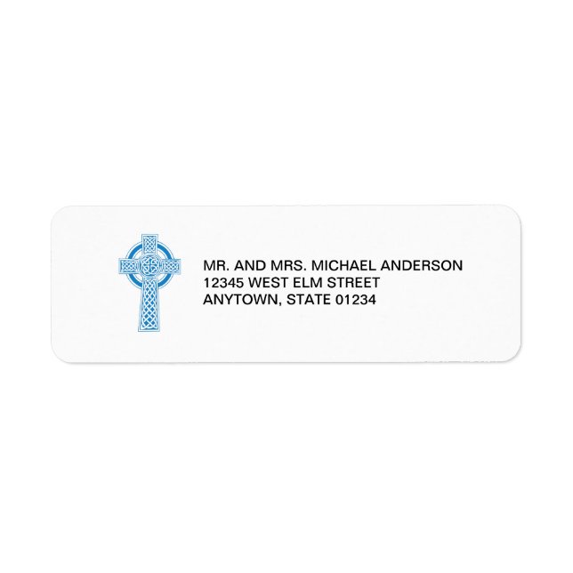 Croix celtique bleue (Devant)