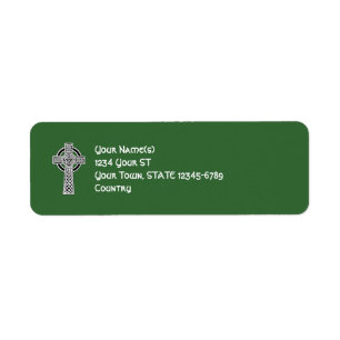 Croix celtique - étiquettes de adresse de retour