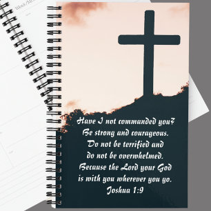 Croix chrétienne Bible traditionnelle Verse Joshua