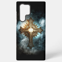 Croix chrétienne céleste Samsung Galaxy Coque