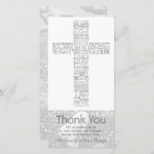 Croix chrétienne Jean 14 Merci de sympathie 3