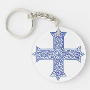 Croix copte d'art en Lapis Bleu Premium