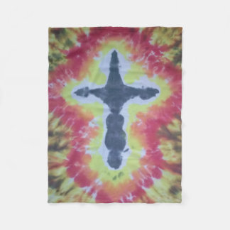 croix de couverture d'ouatine de tiedye