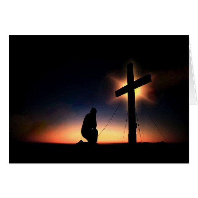 Croix de crucifixion Jésus Christ (Devant horizontal)