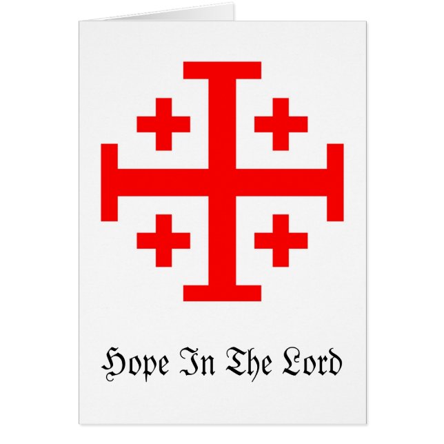 Croix de Jérusalem (Devant)