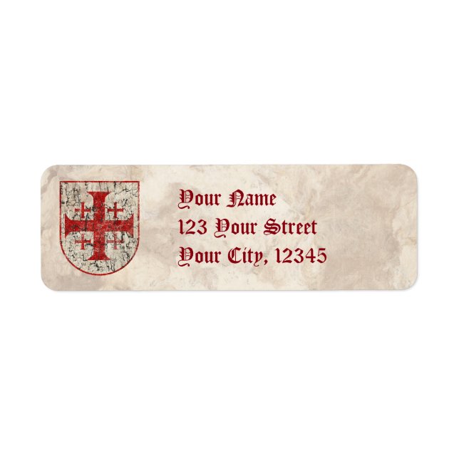 Croix de Jérusalem, en détresse (Devant)