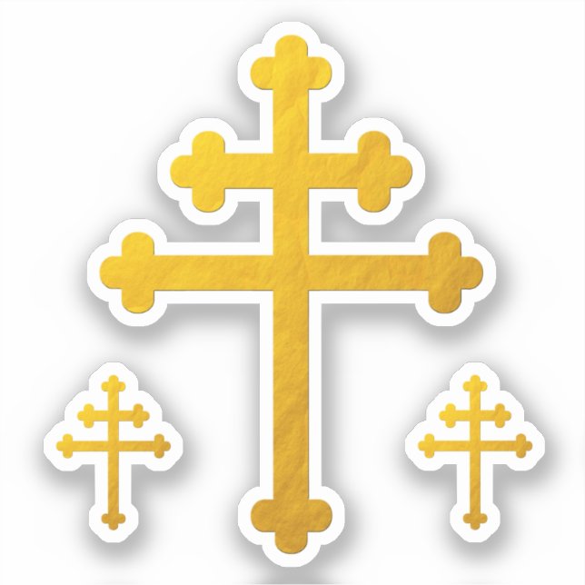 Croix de Lorraine d'or / Grand Sticker (Recto)