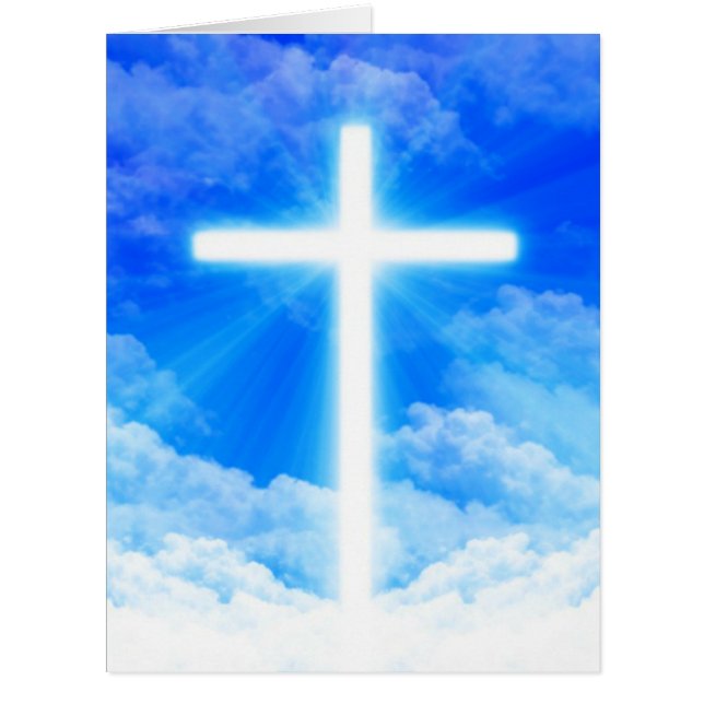 Croix de lumière Jésus-Christ chrétien personnalis (Devant)