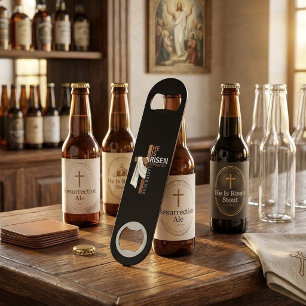 Croix de Pâques vintage personnalisée Il est ressu