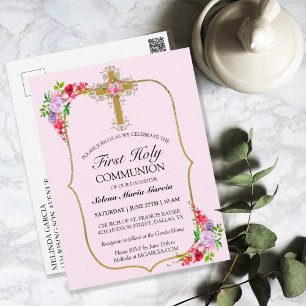 CROIX D'OR FLORALE ROSE 1ÈRE INVITATION DE LA COMM