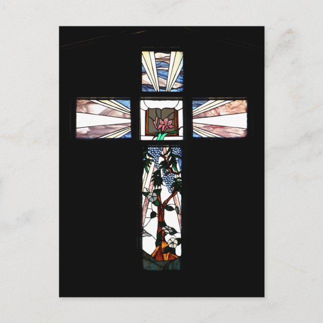 Croix en verre tendu - Carte postale (Devant)