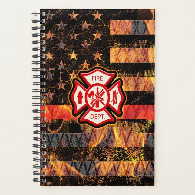 Croix et flammes des pompiers (Devant)