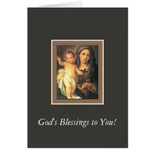 Croix infantile bénie de Vierge Marie Madonna le