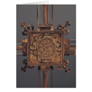 Croix Reliquaire, détail d'un phoenix
