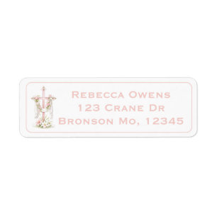 Croix rose élégante avec tissu blanc