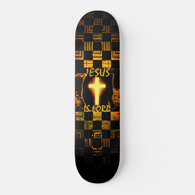 Croix skateboard Jésus est Seigneur (Recto)