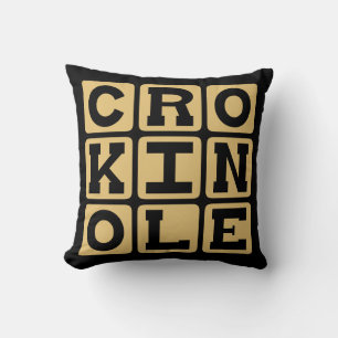 Crokinole, Board Game Throw Pillow