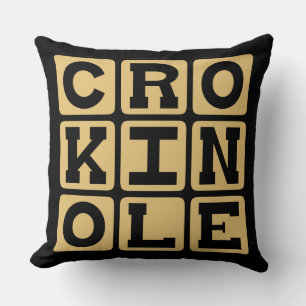 Crokinole, Board Game Throw Pillow