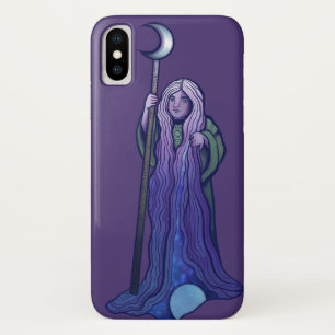 Crone Moon Goddess Pagan Art Wiccan MoonChild Case-Mate iPhone Case