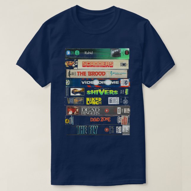 Cronenberg VHS collection  T-Shirt (Design Front)