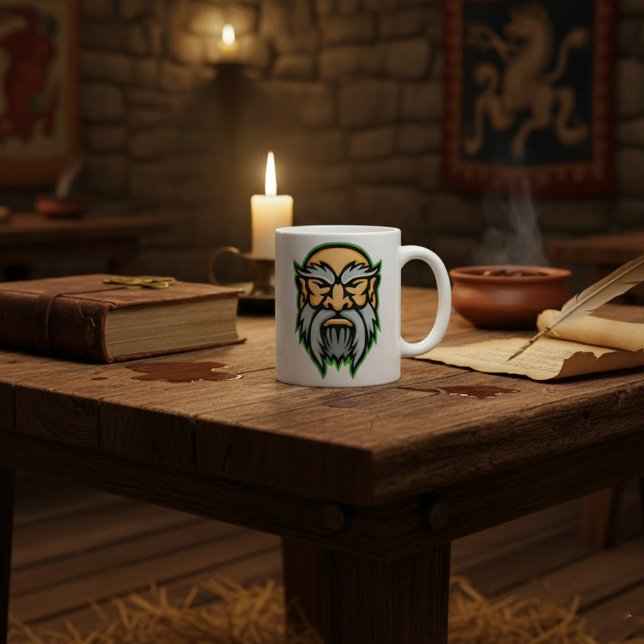 Cronos Greek God Grey Beard Coffee Mug (Creator Uploaded)