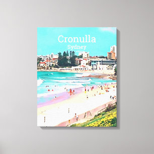 Cronulla beach suburb of Sydney travel print