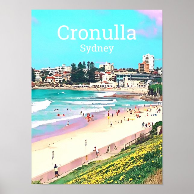 Cronulla Sydney beachside Summer travel print (Front)