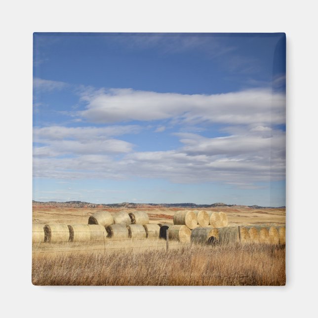 Crook County, Hay Bales Magnet (Front)