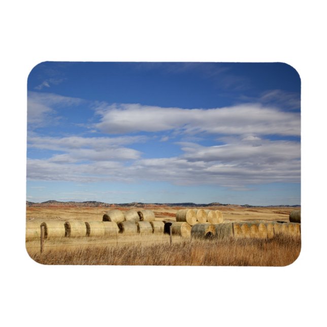 Crook County, Hay Bales Magnet (Horizontal)