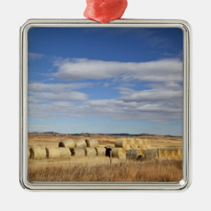 Crook County, Hay Bales Metal Ornament