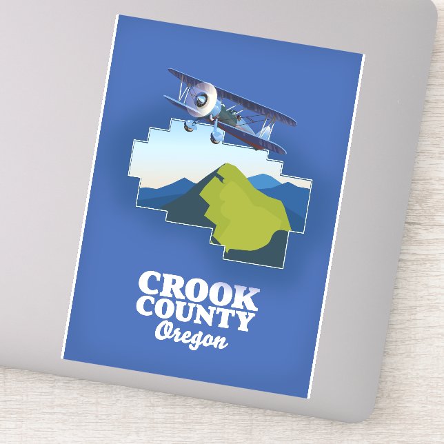 Crook County Oregon map (Detail)