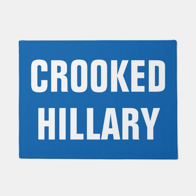 Crooked Hillary Elections 2016 Doormat (Front)