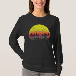 Crooked Lake Indiana Retro Scenic Sunset Graphic T-Shirt