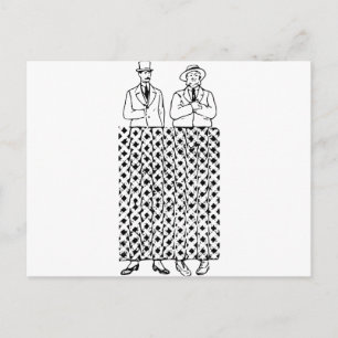Crooked Leg Optical Illusion Postcard