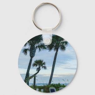 Crooked Palm Trees Keychain
