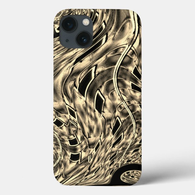 Crooked with a dark beige tone, mirror Case-Mate iPhone case (Back)
