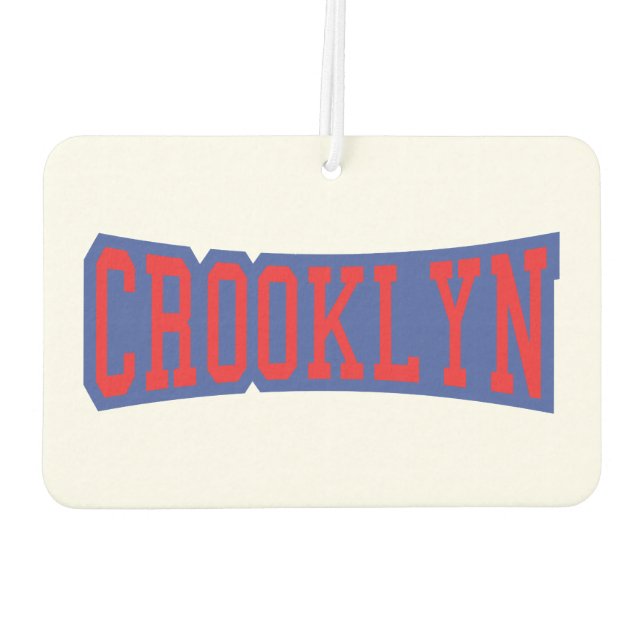 CROOKLYN, NYC CAR AIR FRESHENER (Back)