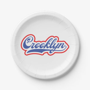 Crooklyn, NYC Paper Plate