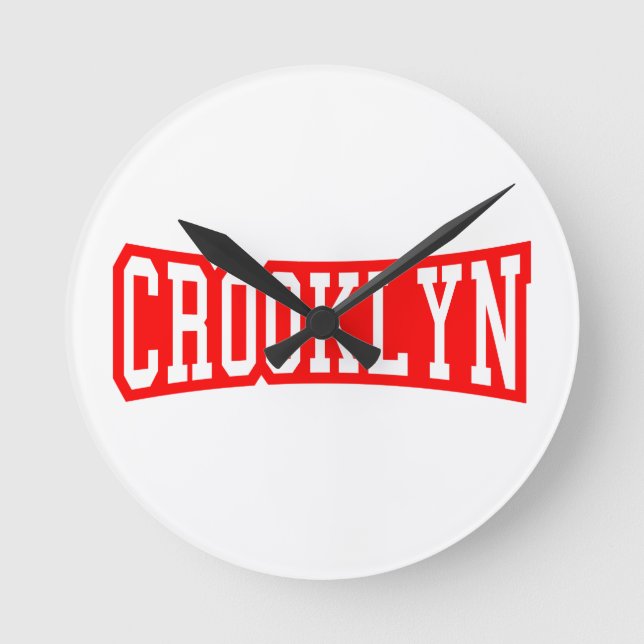 CROOKLYN, NYC ROUND CLOCK (Front)
