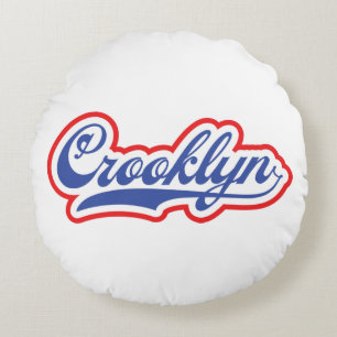 Crooklyn, NYC Round Pillow
