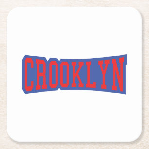 CROOKLYN, NYC SQUARE PAPER COASTER