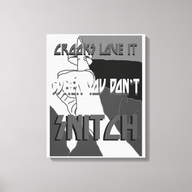 Crooks Love It Wrapped Canvas (Front)