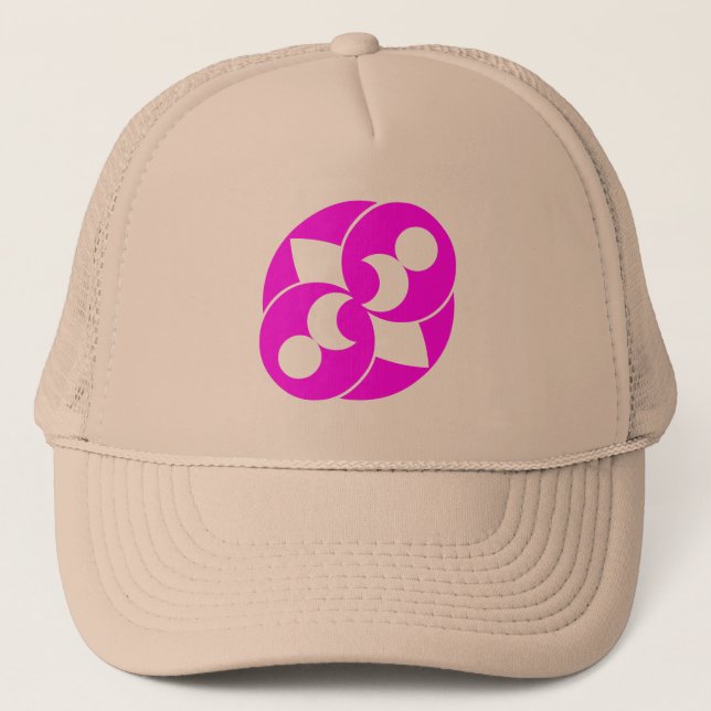 Crop Circle 03 Trucker Hat (Front)