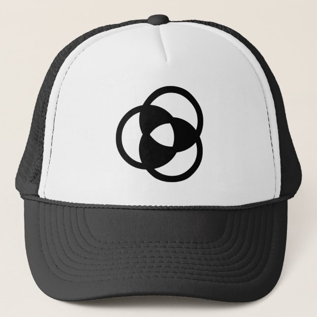 Crop Circle 05 Trucker Hat (Front)
