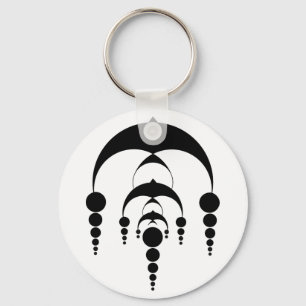 Crop circle 6 (light) keychain