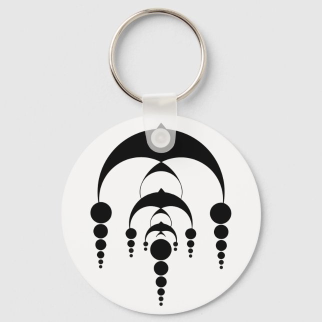 Crop circle 6 (light) keychain (Front)