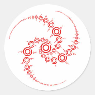 crop circle classic round sticker