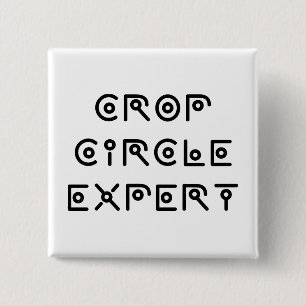 Crop Circle Expert 2 Inch Square Button