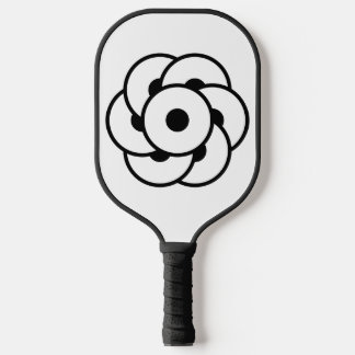 Crop Circle Flower – Geometric Cosmic Art Pickleball Paddle